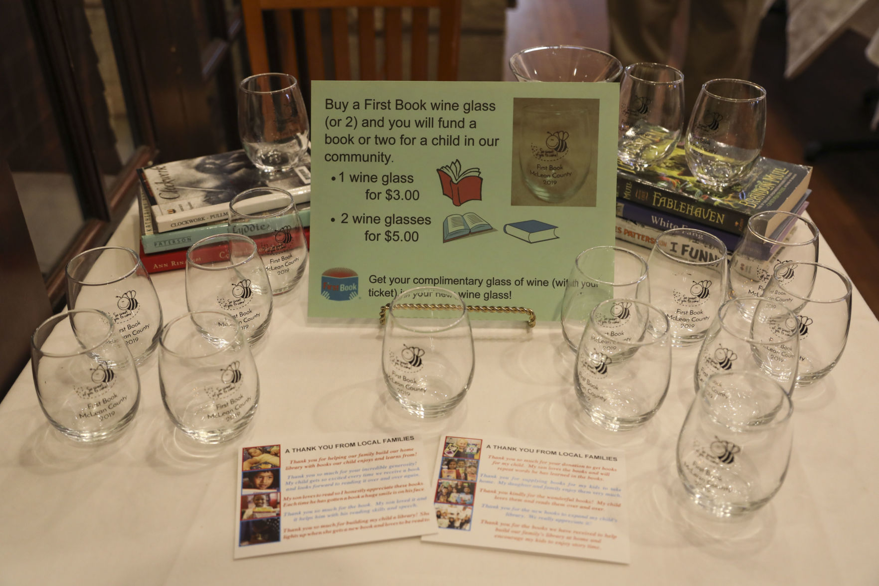 Wine glasses for a cause